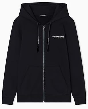 Amazon.com: Armani Exchange Women's Icon Logo Cropped Zip Hoodie