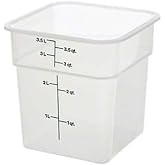 Cambro 4SFSPP190 CamSquare Storage Container, Translucent, 4 qt.,Green
