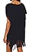 Mounblun Women's Swimwear Knitted Crochet Tunic Cover up / Beach Dress Black