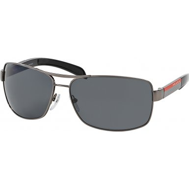 Prada sport ps54is sunglass-5av/5z1 gunmetal (polar gra…