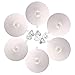 Silicone Cup Lids, IPHOX Creative Diamond Reusable Cup Cover [Set of 6] Anti-dust Airtight Seal Food Grade Mug Cover, Heat Resistant Silicone Drink Hot Cup Lids for Coffee & Tea (D Lids-White)