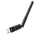 BEGEXUN Wireless USB WIFI Network Adapter for Laptop & Desktop Computers - Rotatable Antenna, Supports 802.11 b/g/n Products, Black