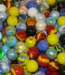 Mega Marbles Glass Shooters, Set of 50 Assorted Colored Bulk - 1" Shooter Marble for Games, Vase, Fish Aquariums Decorations