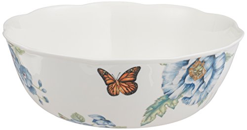 Click Here to See More Images Lenox Butterfly Meadow Blue Serving Bowl