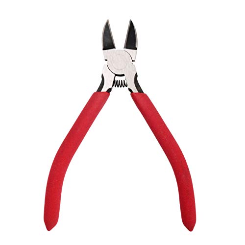 Red Side Cutting Nippers - Precision Diagonal Pliers For Electronics, Jewelry Making & Craft Wire Cutting