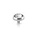 Clear Gems Grade 23 Titanium Dermal Tops. Thread for 14G(1.6MM)