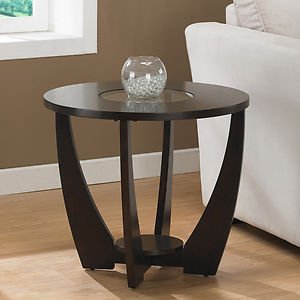 Amazon Com Archer End Table Espresso Finish With A Storage Shelf