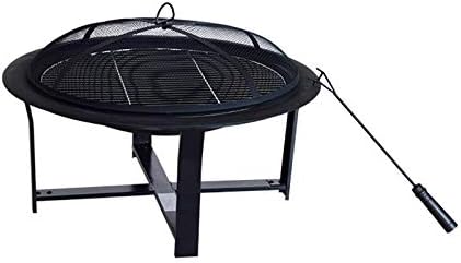 グリルバーベキュー鋳鉄大型薪ストーブラウンド ログバーナー屋外 ファイヤーピットとファイヤーボールヒーター