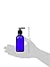 4 Oz Cobalt Blue Boston Round Glass Bottle with Black Lotion Pump-(1)