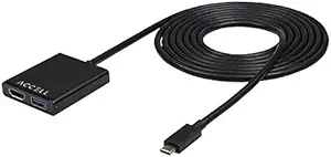 Accell USB-C VR Adapter - Factory Refurbished - USB-C to HDMI & USB Compatible with Oculus Rift, HTC Vive, and Windows Mixed Reality Headsets Including Samsung Odyssey+ Dell Lenovo HP Acer & Asus WMR
