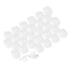 Power Gear Plastic Outlet Covers, 30 Pack, Shock Prevention, Child Safe, Easy Install, UL Listed, Clear, 51175