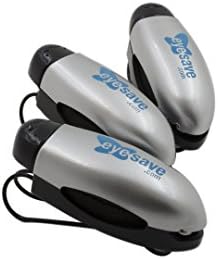 Eyesave Accessories - Car Visor Sunglass Clip / Silver Visor Clip with EyeSave.com logo. 3-pack.-ESVisorClip3Pack