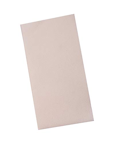 Ivory Napkins | Linen Feel Guest Disposable Cloth Like Paper Dinner Napkins | Hand Towels | Soft, Absorbent, Paper Hand Napkins for Kitchen, Bathroom, Parties, Weddings, Dinners Or Events | 50 Pack
