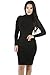 Long Sleeve Turtleneck Bodycon Dress