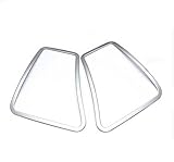 For BMW 5 Series F10 2pcs Rear Seat Interior Speaker Cover Frame Trim Stainless 2011-2015