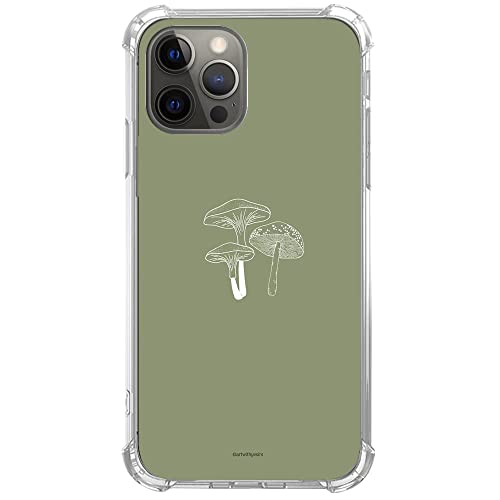 Nsyosio Sage Green Mushroom Case for iPhone 14 Pro... en promo sur Amazon