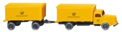 WIKING 1/87 Mercedes-Benz L 5000 box truck with trailer (japan import)