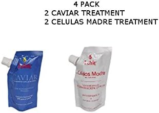 KIT 2 TREATMENT CELULAS MADRE AND 2 CAVIAR TREATMENT FOR DAMAGED HAIR