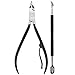K-Beauty Cuticle Nipper and Cuticle Pusher- Professional Stainless Steel Cuticle Trimmer, Remover and Cutter - Manicure and Pedicure Tool