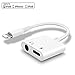 Headphone Adapter for iPhone Splitter Charger 3.5mm Jack Headphones Aux Audio and Charging Compatible iPhone X/XS/XS MAX/XR / 8/8 Plus/iPhone 7for iOS 12 System While Music and Chargingthumb 1