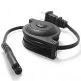 ChenYang USA plug power supply retractable Cable 2-prong 2 Outlets Laptop Cord IEC320- C7