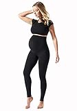 BLANQI Everyday Maternity Belly Support Leggings (Small) Black