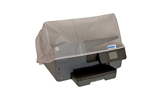HP Officejet Pro 6975 e-All-in-One Printer Clear Vinyl Dust Cover By Comp Bind Technology - 18.5''W x 15.5''D x 9''H