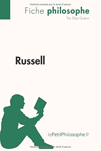 Russell (Fiche philosophe): Comprendre La Philosophie Avec Lepetitphilosophe.Fr (French Edition)