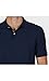 Nautica mens Classic Short-sleeve Solid T- polo shirts, Navy, Large US