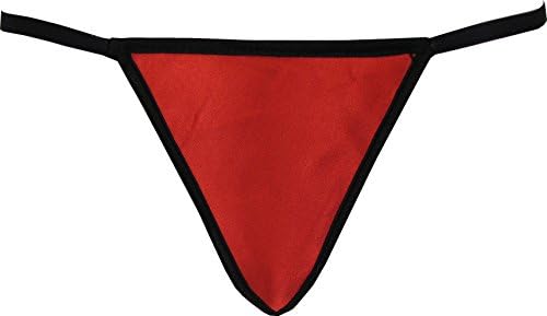 Discreet Tiger Red and Black G-String Halter Style With Lace Panels 2XL