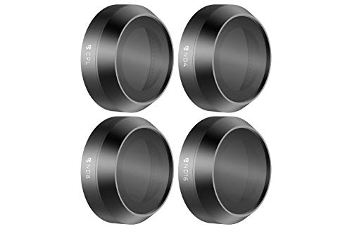 Freewell CPL ND4 ND8 ND16 Camera Lens Filter 4Pack Compatible with DJI Mavic Pro / Platinum (Best Settings For Mavic Pro)