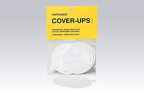 Instrument Cover Ups - Round Style Covers (5 Pack) for IFR Panel Training