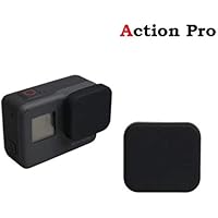 Action Pro Silicone Protective Lens Cap for GoPro Hero 5 Black Action Camera Protector for Go Pro Accessories (Black)
