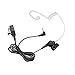 Bingle 1 Pin Covert Acoustic Tube Earpiece Surveillance Headset with PTT & Mic for Motorola Two Way Radio Walkie Talkies(MRT-M2)