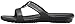 Crocs Women's Sanrah Hammered Met W Flat Sandal, Black/Black, 9 M US