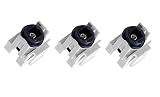 3 PCS, Keystone Jack Toslink Female to Female Coupler Adapter, White, CNE583051