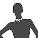 Houda Elegant Pearl Collar Choker Crystal Jewelry Rhinestone Statement Necklace Pendant