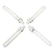 Makartt 9W U-Shaped Lamp Bulbs 4 PCS Replacement for 36 Watt UV Nail Dryer Machine Professional Electric Tubes Nail Art UV Gel Curing Light