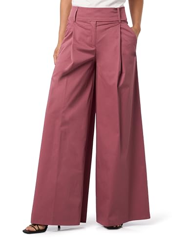 Pinko Proteo Pantalón Satén Técnico Ligero Vestir, Q21_Rosa Deco', 40 para Mujer
