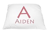 Personalized Kid's Font Pillowcase Microfiber Polyester Standard 20 by 30 Inches