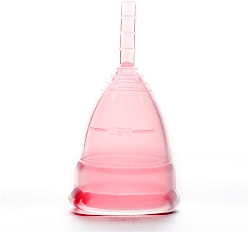 NWDoll Menstrual Cup Best for Collecting Menstruation Flow - Reusable Medical Grade Silicon Menstrual Cup Starter Kit - Feminine Hygiene Cups for Tampons and Sanitary Napkins (Large, Pink)