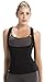 HOT SHAPERS Women's Cami Hot Belly Fat Burn Sauna Shirt. Seamless Slimming Body Shaper (X-Large, Black)