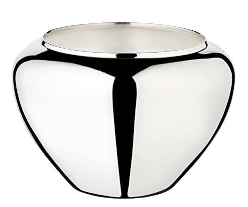 EDZARD Flower Pot Madeira (H 17 cm, Ø 25 cm), Heavy Silver Plated