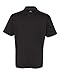 adidas A124 Men's Golf Puremotion Three Stripe Chest Polo Black/Lead Large