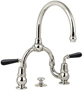 Lefroy brooks 1910 La Chapelle miscelatore lavabo a leve nere FB 9000