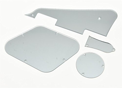 KAISH Mirror LP Pickguard Rear Control Cavity Covers Truss Rod Cover Set for Epiphone Les Pauls