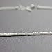 Kathy Bankston Handmade White Choker Necklace, Thin 1.5mm, Adjustable 14-15.5 Inches