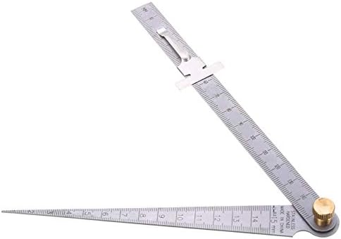 Taper Gage High Precision Wedge Feeler Measuring Tool Hole Taper Gauge Ruler Stainless Steel 1-15mm