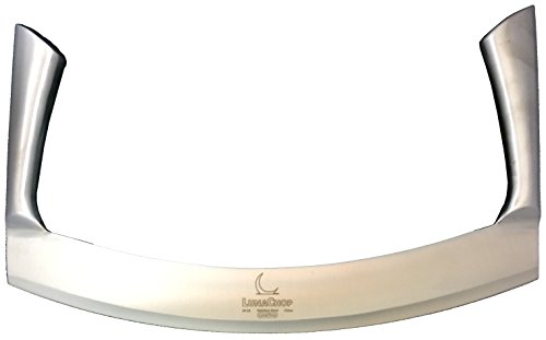 Mezzaluna knife (pizza cutter) vegetable chopper for chopped sala…