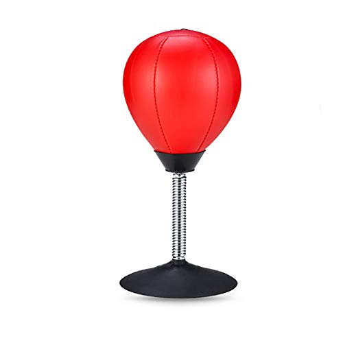 Cotowin Boxing Desktop Punching Ball Heavy Duty Suction Pressure Relieve Freestanding Boxing Bag Desktop Vent Ball Boxing Training Practise De-Stress Sandbag Toy